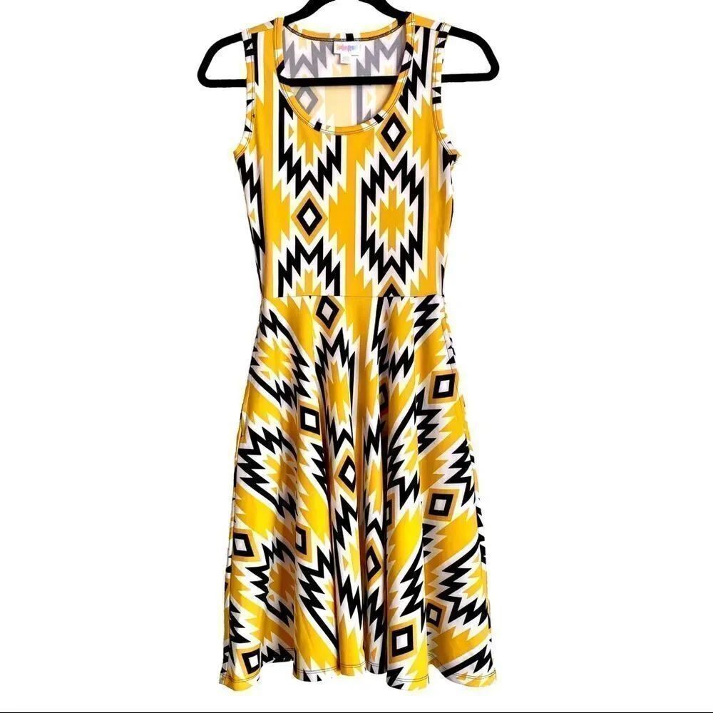 LuLaRoe Nicki Sleeveless A-Line Dress - Size XXS